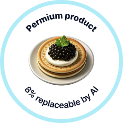 Premium product — 8% replaceable by AI